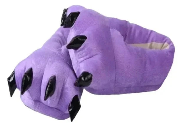 Cozy Dinosaur Paw Monster Slippers