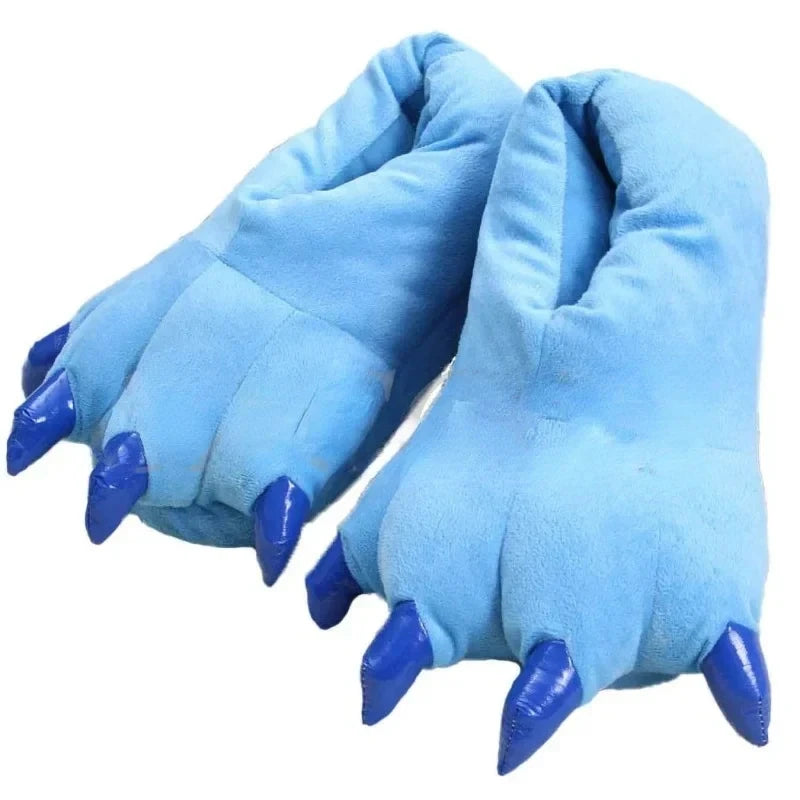 Cozy Dinosaur Paw Monster Slippers