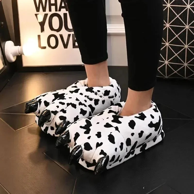 Cozy Dinosaur Paw Monster Slippers