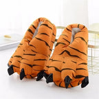 Cozy Dinosaur Paw Monster Slippers