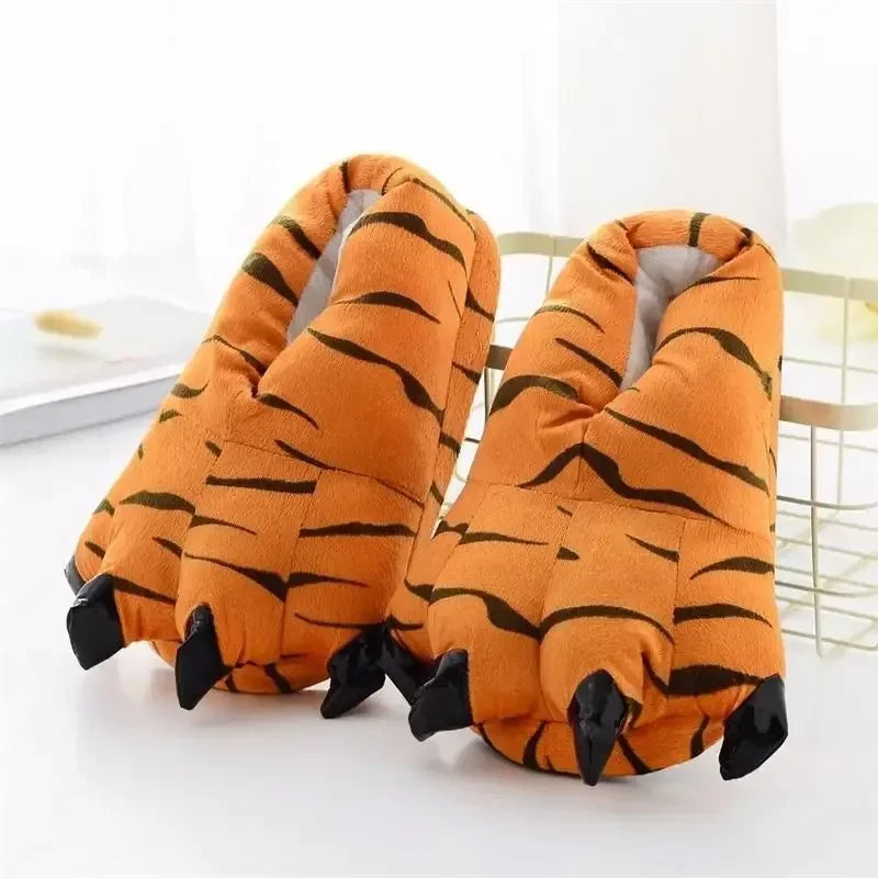Cozy Dinosaur Paw Monster Slippers