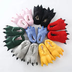Cozy Dinosaur Paw Monster Slippers