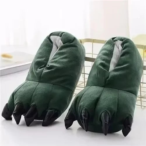 Cozy Dinosaur Paw Monster Slippers
