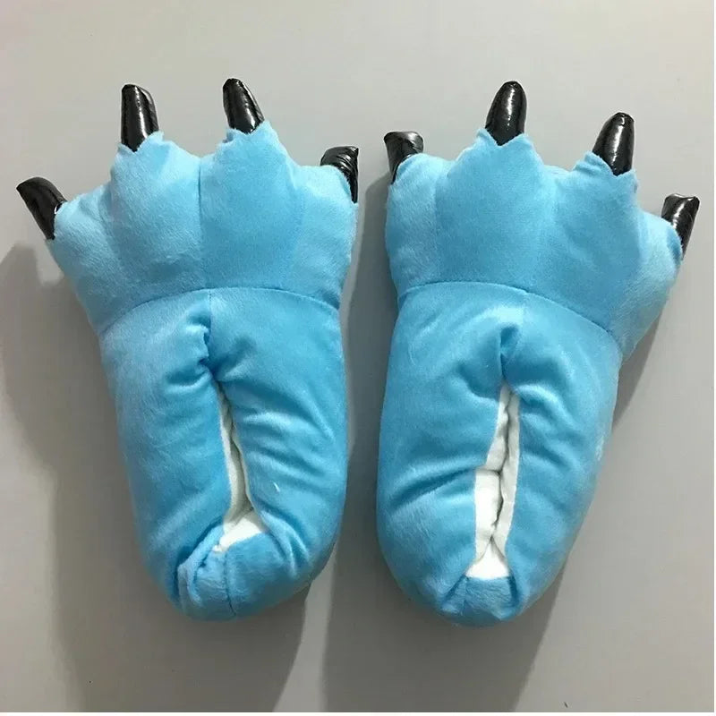 Cozy Dinosaur Paw Monster Slippers